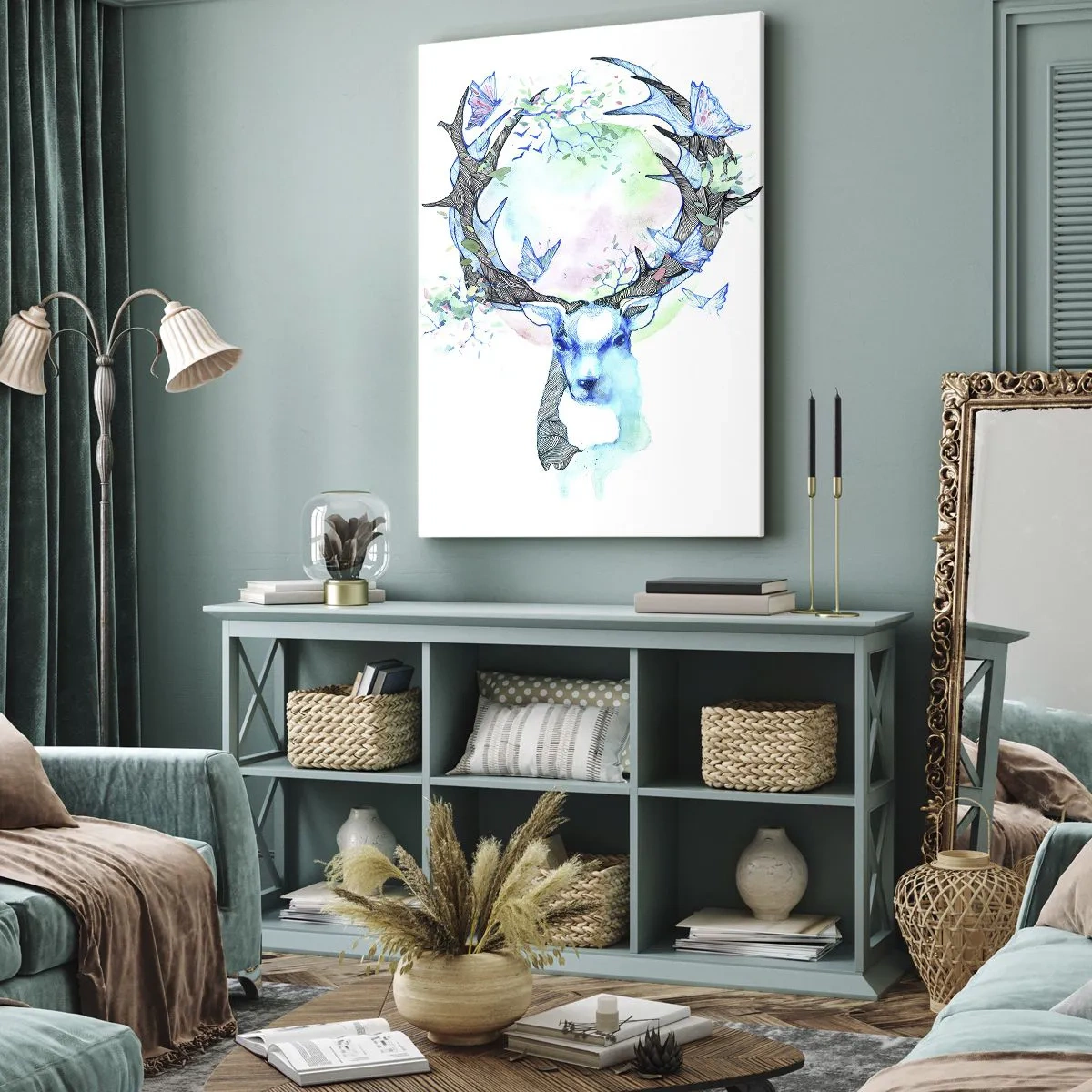 Lærredstryk - Billede på lærred - Naturens styrke og følsomhed - 50x70 cm