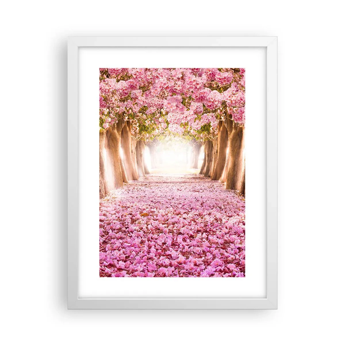 Plakat i hvid ramme - Vejen til paradis - 30x40 cm