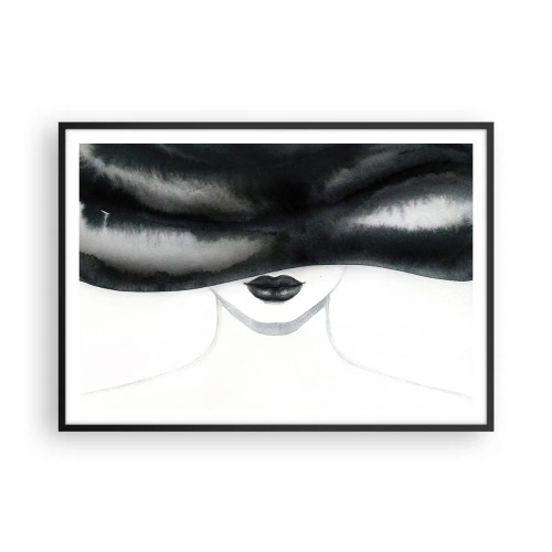Plakat i sort ramme - Et sensuelt mysterium - 100x70 cm