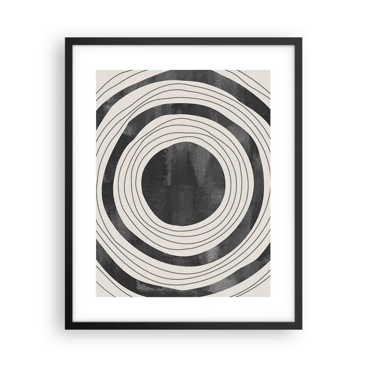 Plakat i sort ramme - Lige til det punkt - 40x50 cm