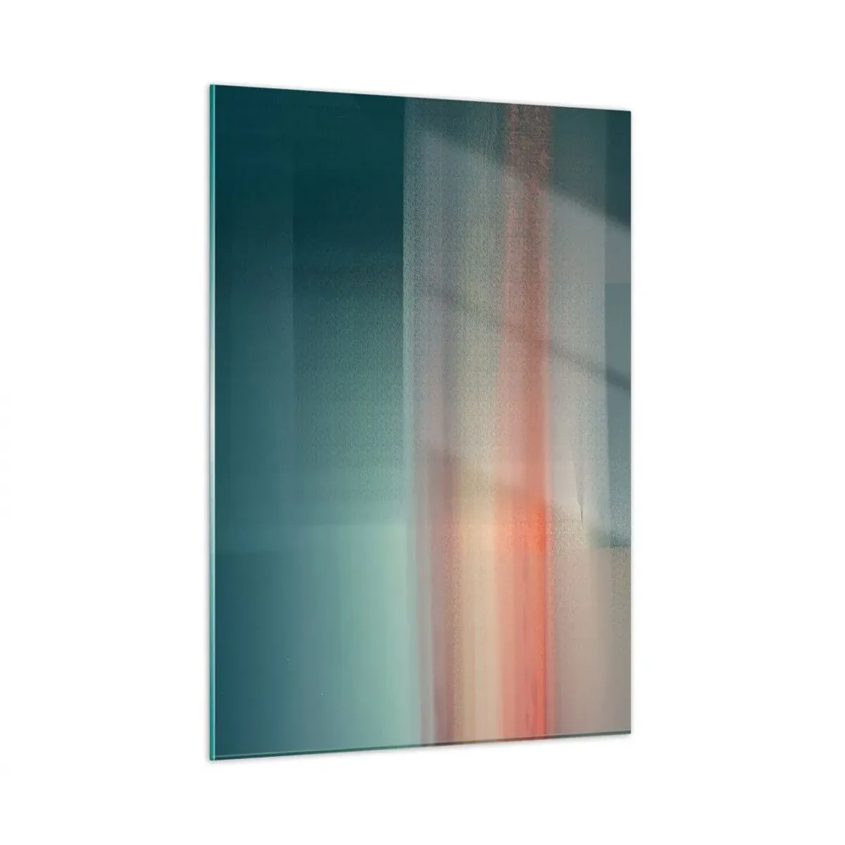 Billede på glas - Abstraktion: bølger af lys - 50x70 cm