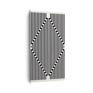 Lærredstryk - Billede på lærred - Geometrisk illusion - 65x120 cm