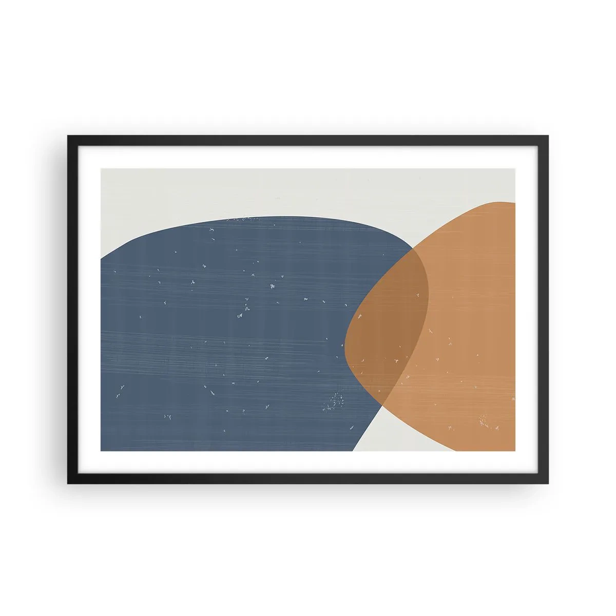 Plakat i sort ramme - Ovaler og påvirkninger - 70x50 cm