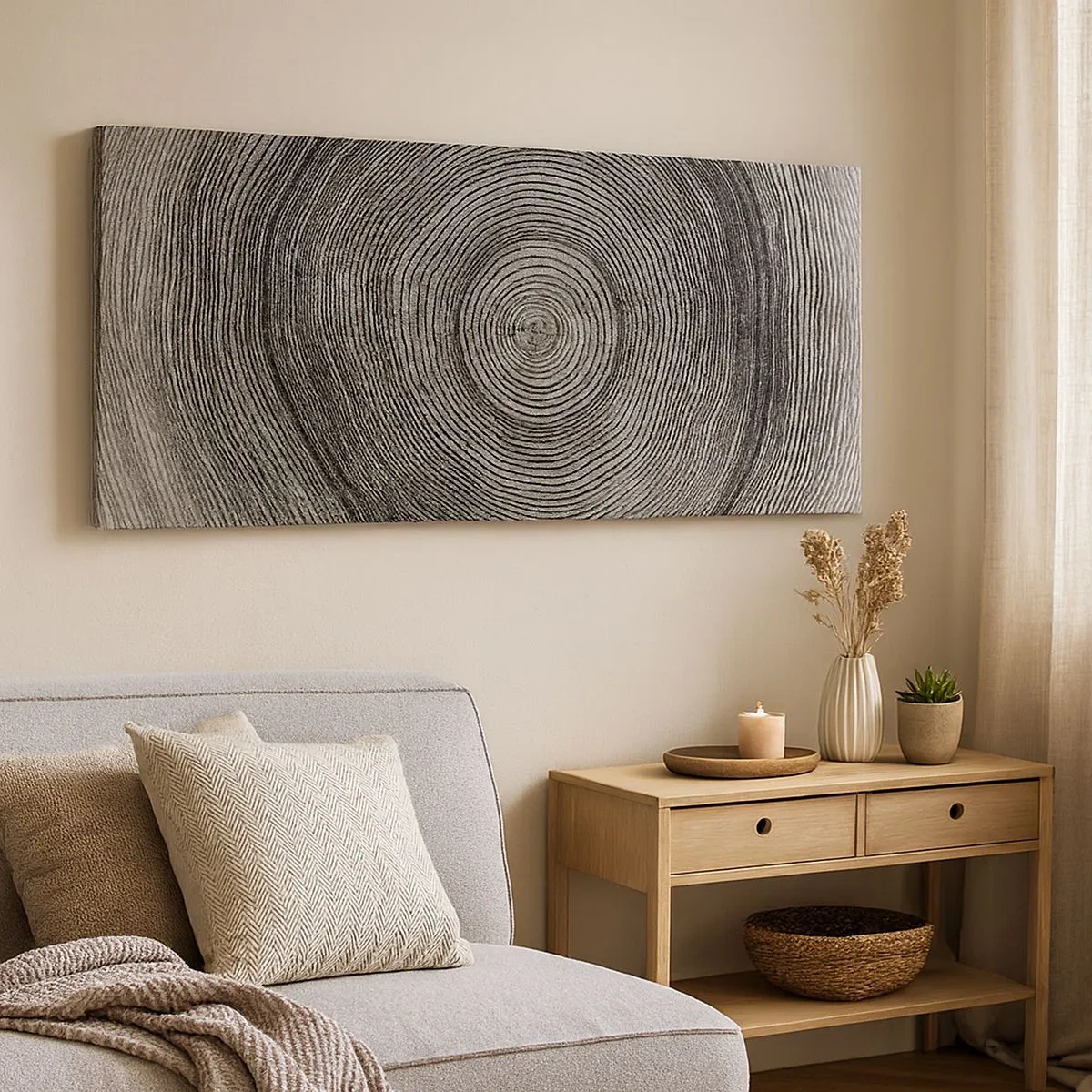 Lærredstryk - Billede på lærred - Et tegn på tiden - 100x40 cm