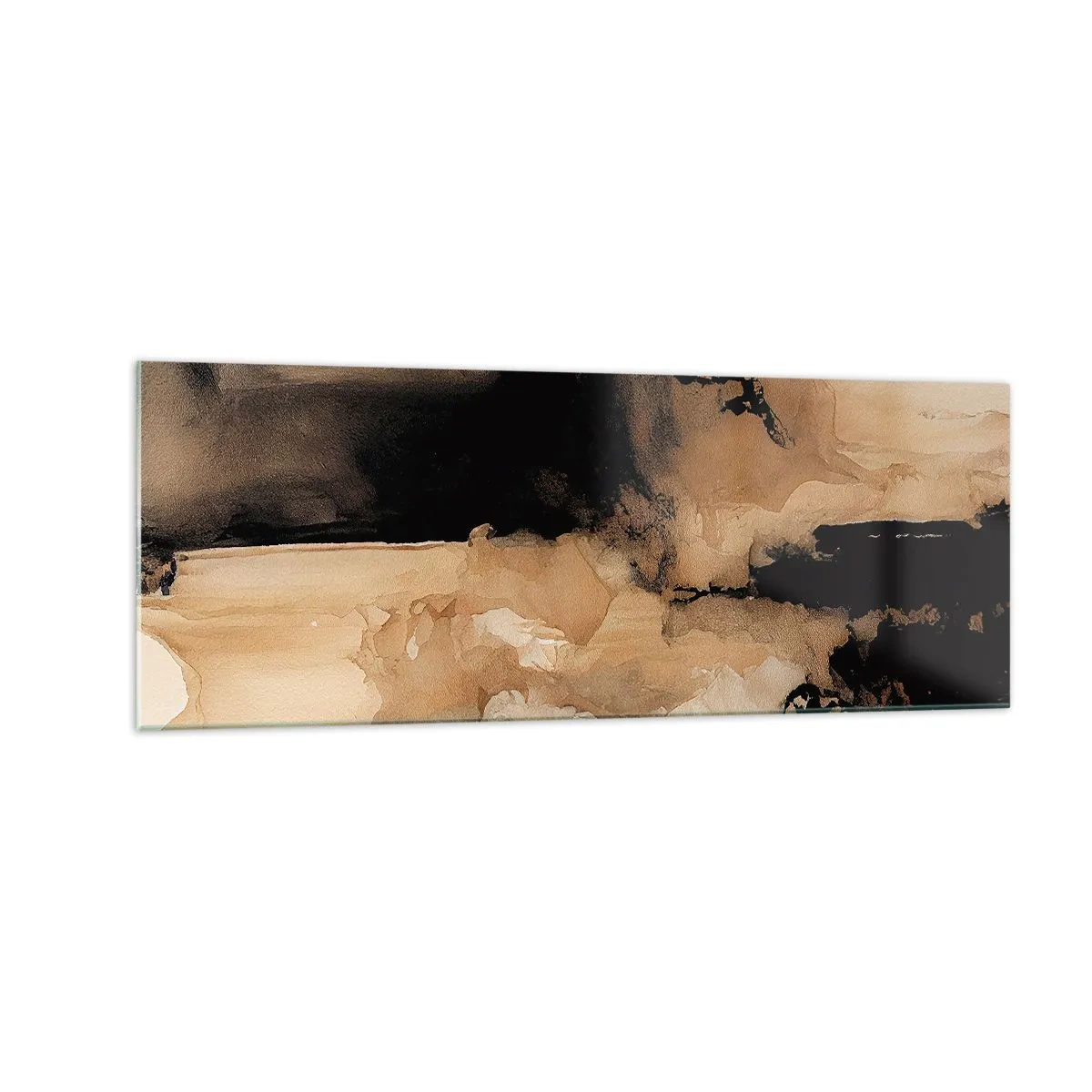 Billede på glas - En spændende abstraktion - 140x50 cm