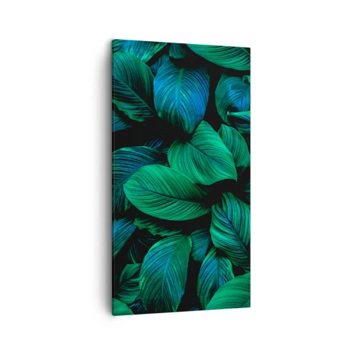 Lærredstryk - Billede på lærred - I den grønne flok - 45x80 cm