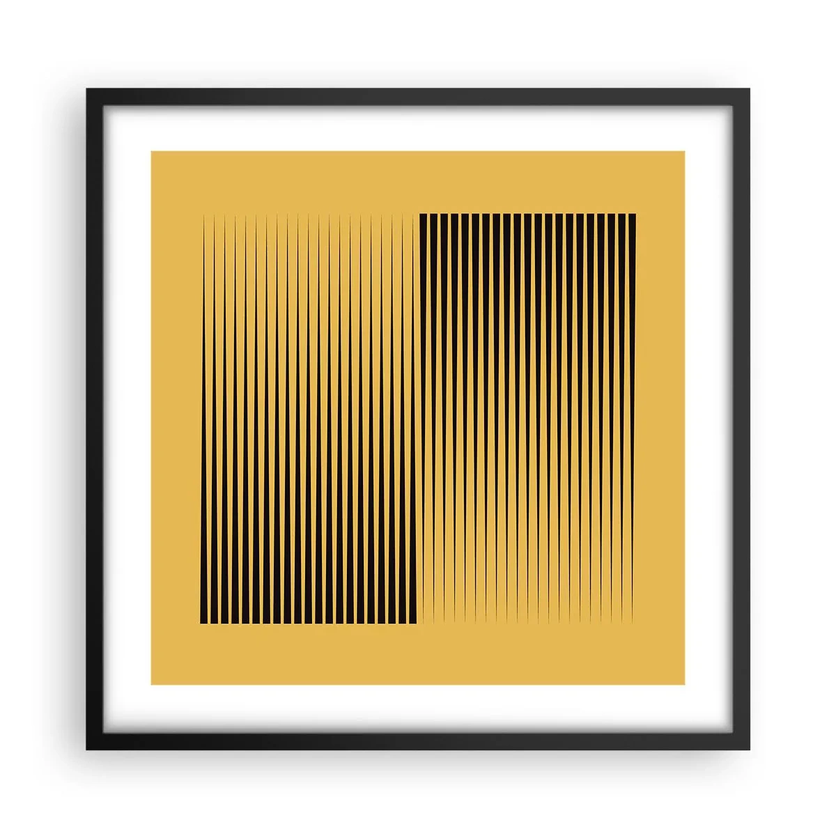 Plakat i sort ramme - Modsætningernes kvadrat - 50x50 cm