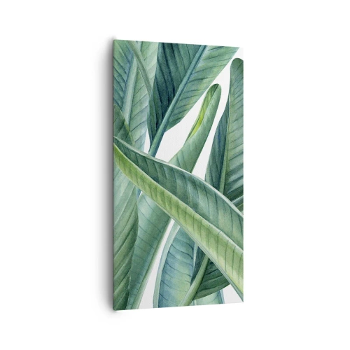 Lærredstryk - Billede på lærred - Det grønne i sig selv - 65x120 cm