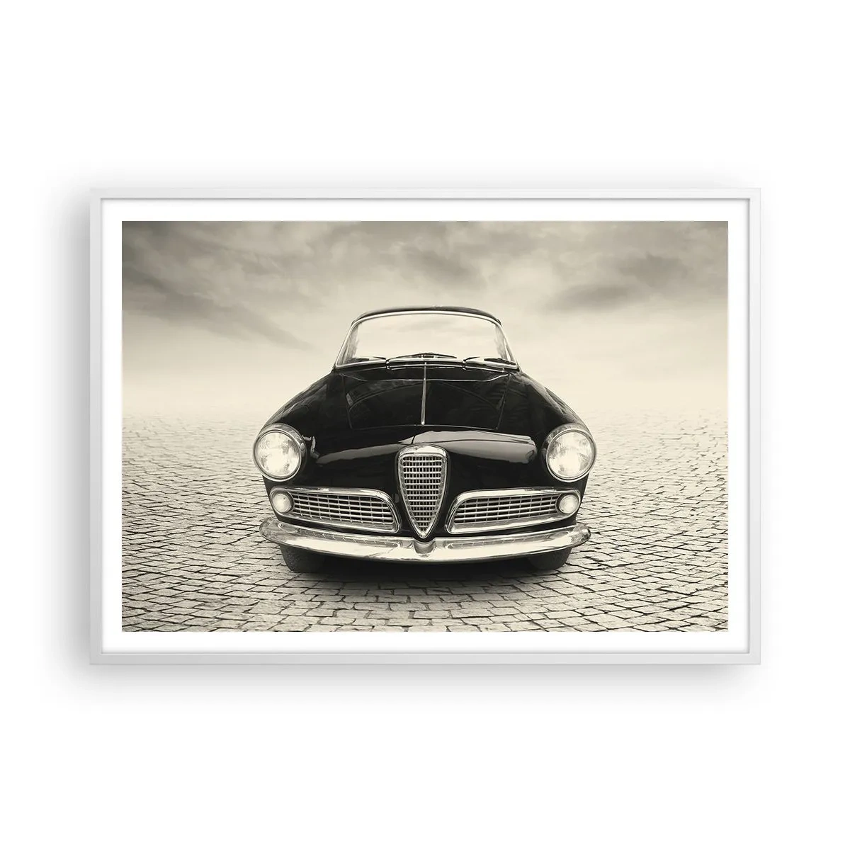 Plakat i hvid ramme - Og hvordan kan man ikke elske mig? - 100x70 cm