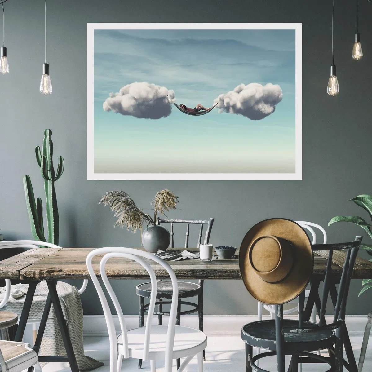 Plakat - Lykken i øjeblikket - 40x30 cm