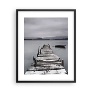 Plakat i sort ramme - Du kan tage af sted i morgen - 40x50 cm