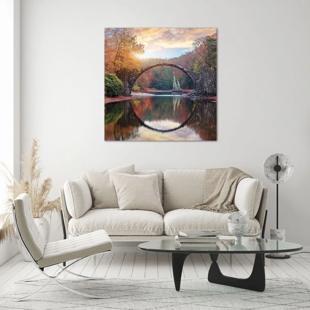 Billede på glas - På den anden side af spejlet - 40x40 cm