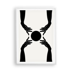 Plakat i hvid ramme - Et hemmeligt tegn - 70x100 cm