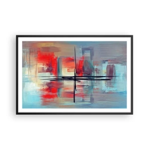 Plakat i sort ramme - Landskab i en ukendt dimension - 91x61 cm