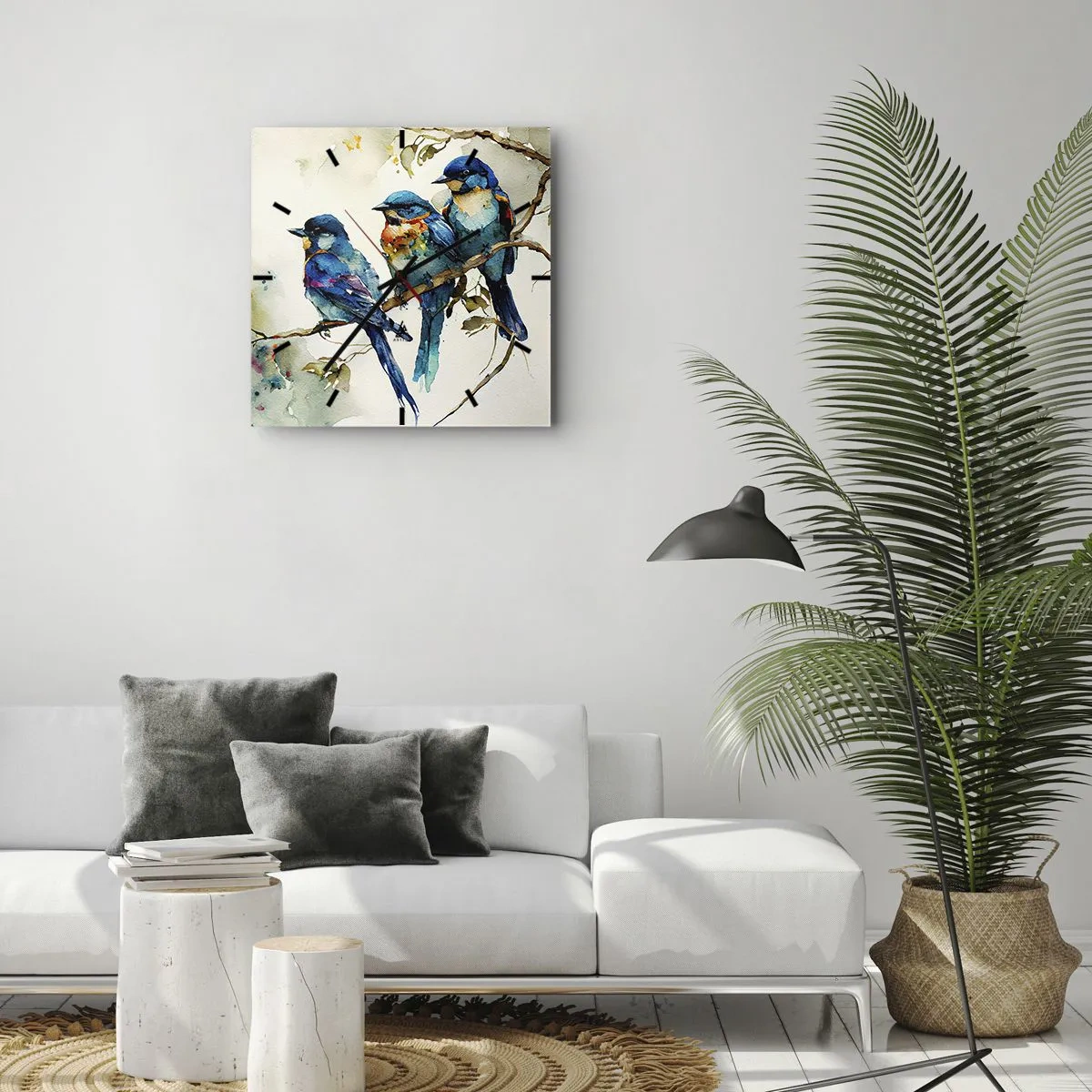 Vægur, Uret - Er han fornærmet? - 40x40 cm