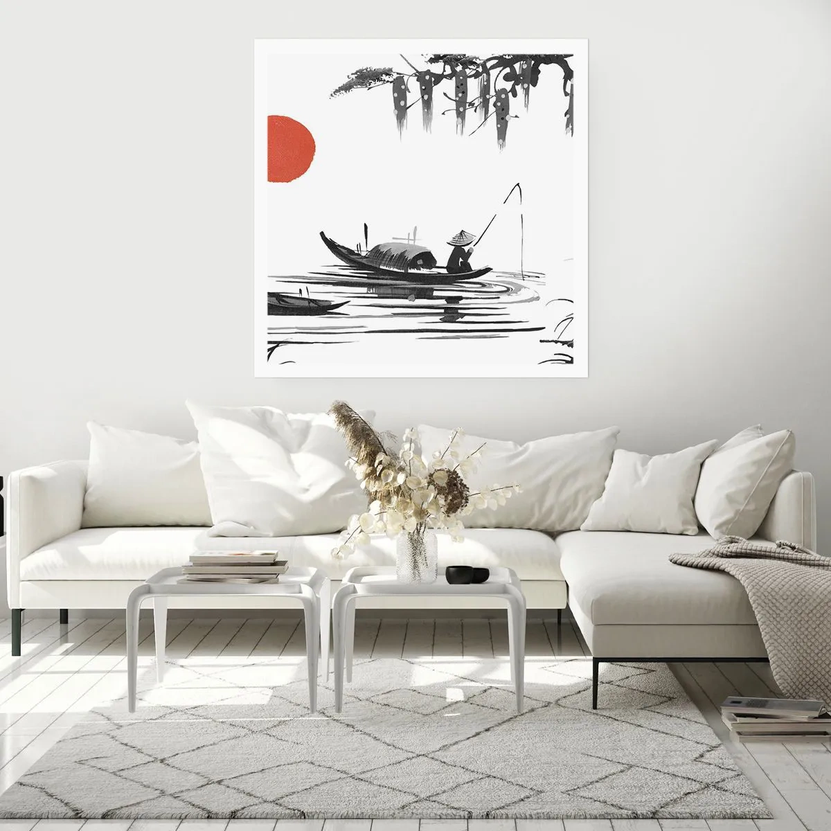 Plakat - En asiatisk eftermiddag - 50x50 cm