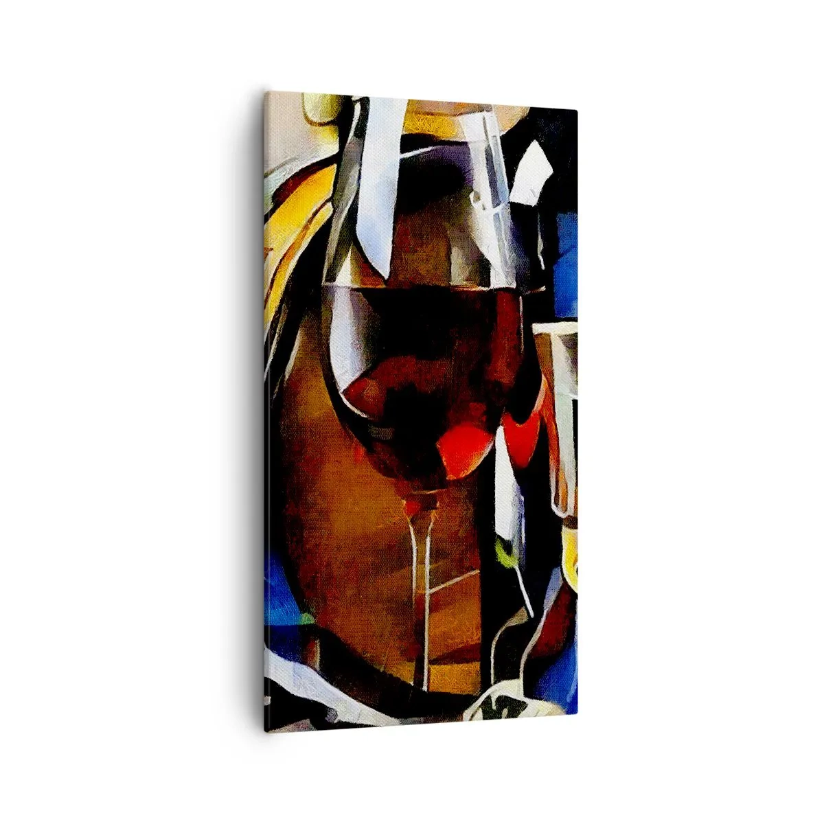 Lærredstryk - Billede på lærred - Og verden bliver mere farverig - 55x100 cm