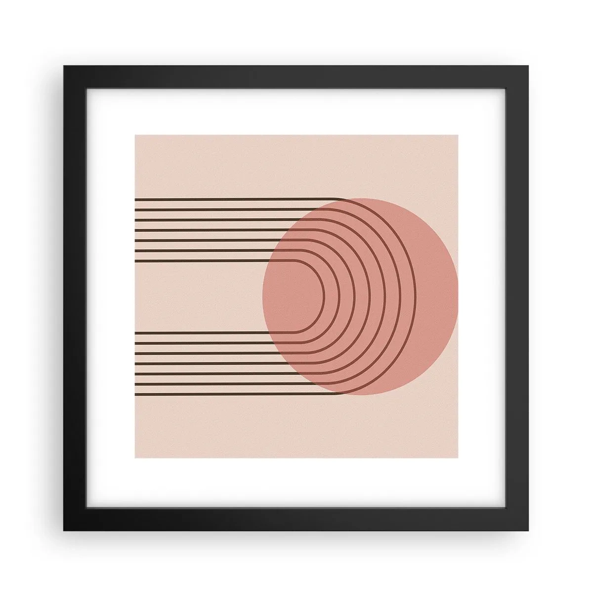 Plakat i sort ramme - Uimodståelig tiltrækningskraft - 30x30 cm