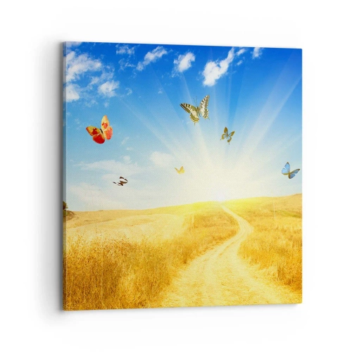 Lærredstryk - Billede på lærred - Og hvordan kan man ikke elske sommeren? - 70x70 cm