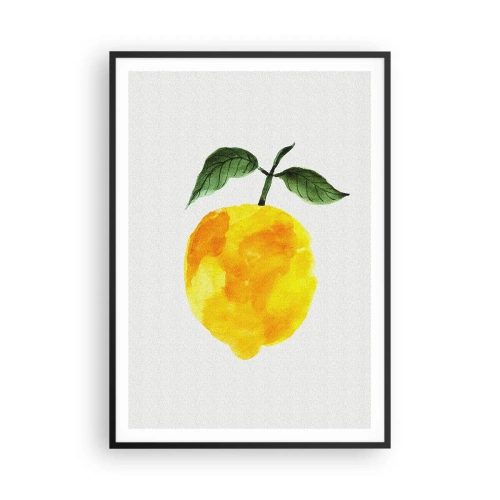 Plakat i sort ramme - Hvordan man kender smagen af solen - 70x100 cm