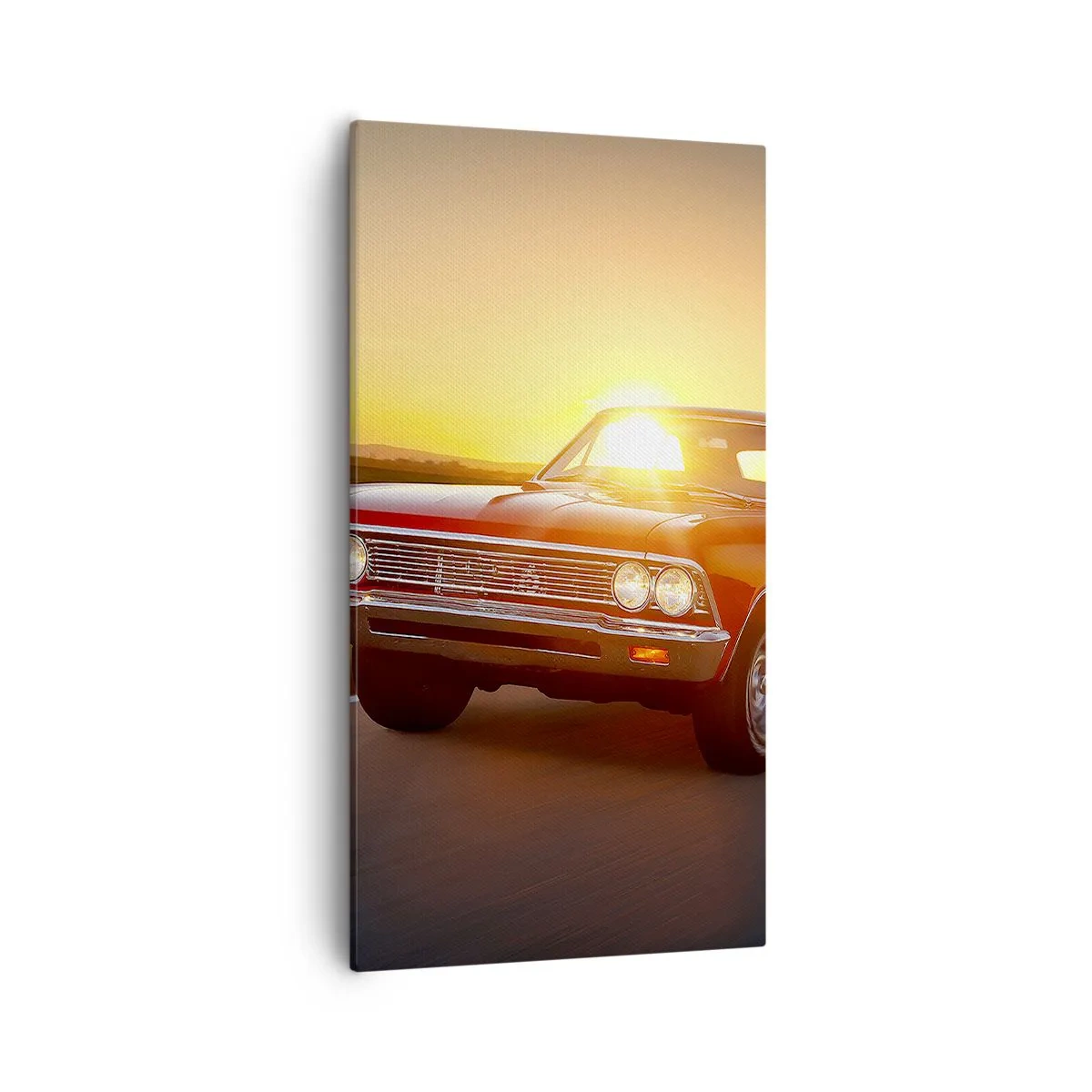 Lærredstryk - Billede på lærred - Begæret er rødt - 55x100 cm