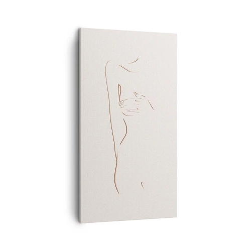Lærredstryk - Billede på lærred - Begærets form - 45x80 cm