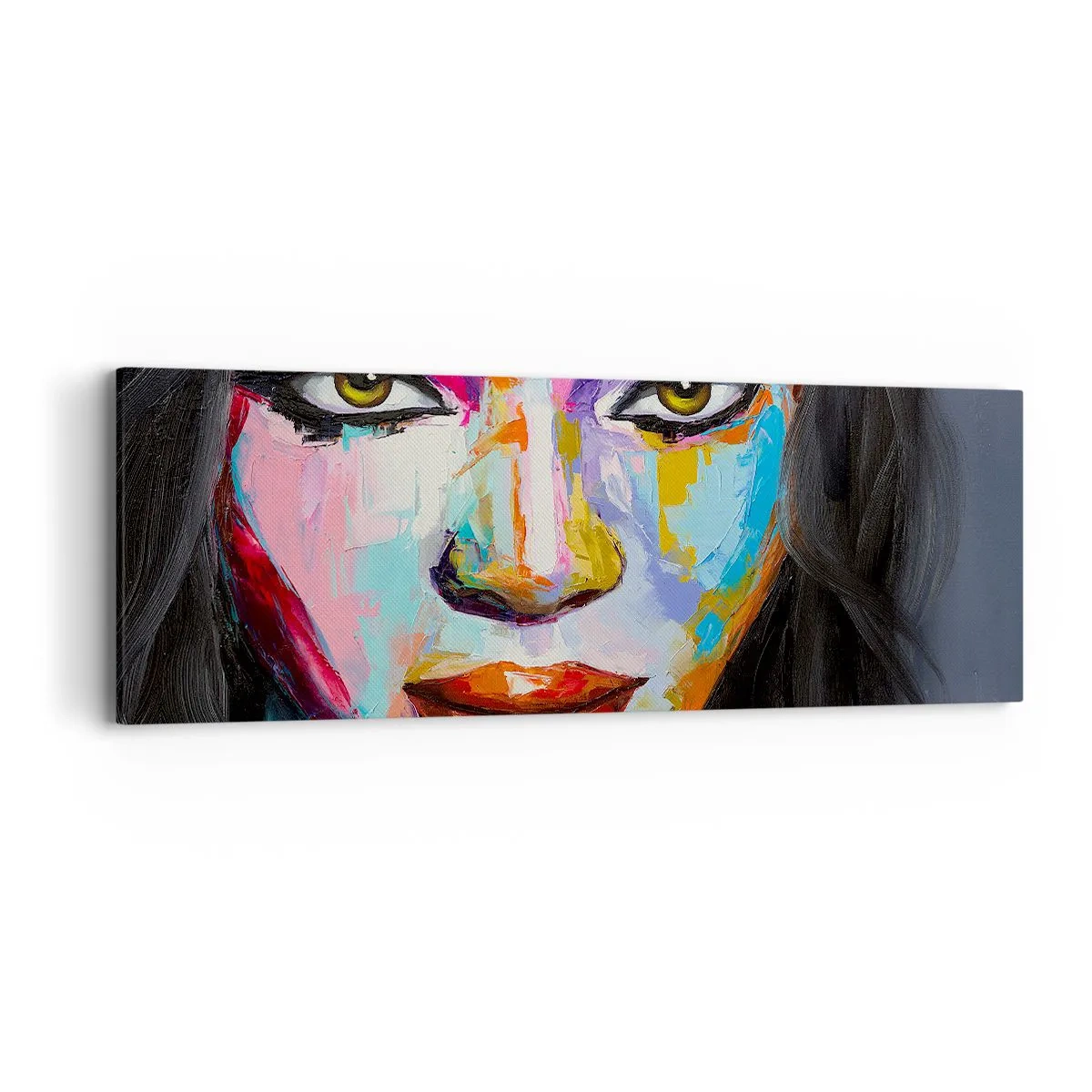 Lærredstryk - Billede på lærred - Du kan ikke tage dine øjne fra - 90x30 cm