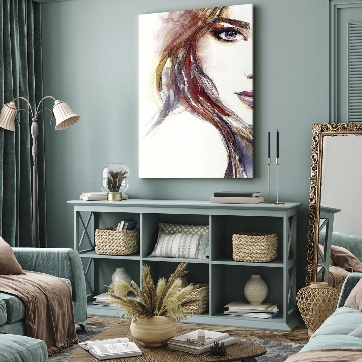 Lærredstryk - Billede på lærred - Vademecum - følg mig - 50x70 cm