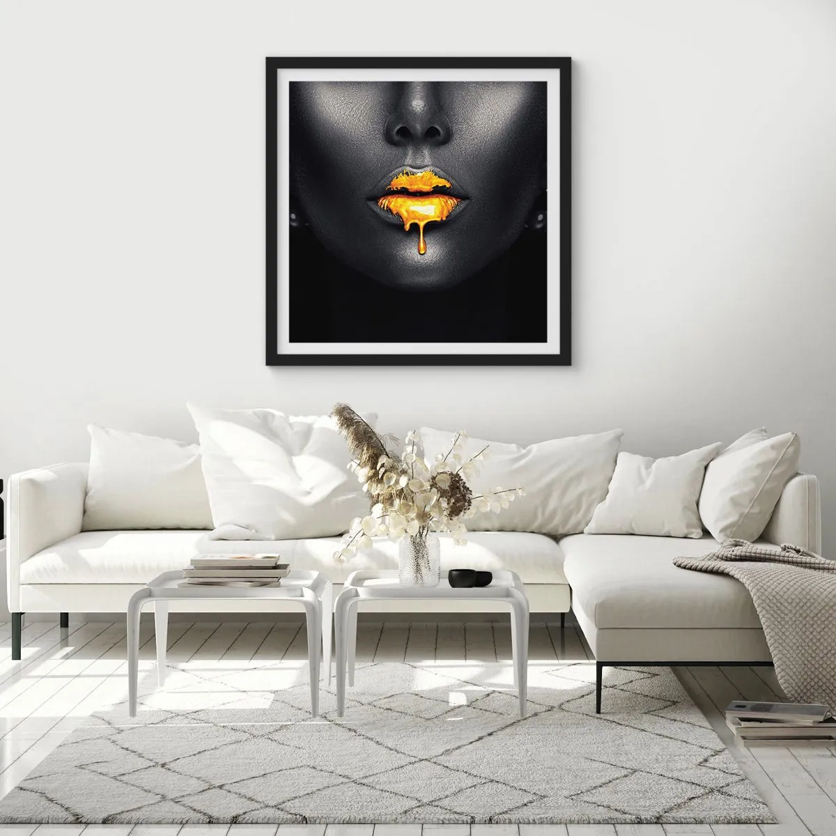 Plakat i sort ramme - Gyldenmund - 30x30 cm