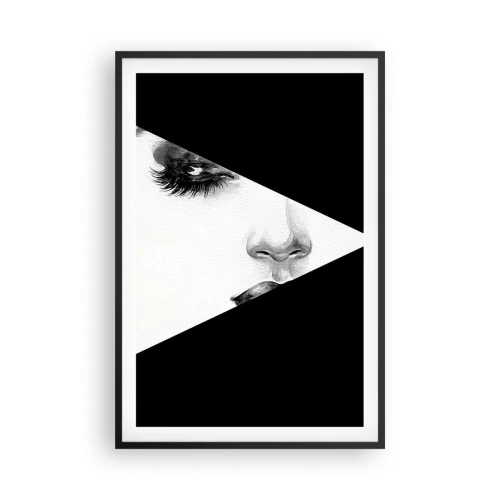 Plakat i sort ramme - Altid uopdaget - 61x91 cm