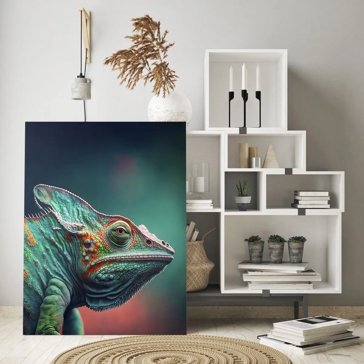 Billede på glas - Kan du se mig? Ikke godt... - 50x70 cm