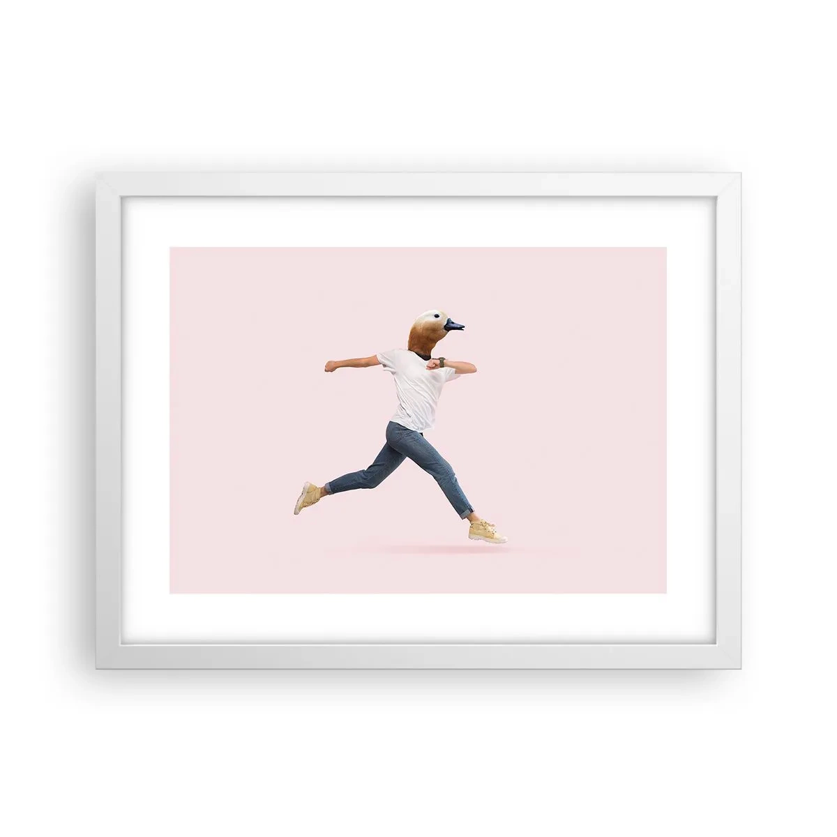 Plakat i hvid ramme - En knivspids absurditet - 40x30 cm