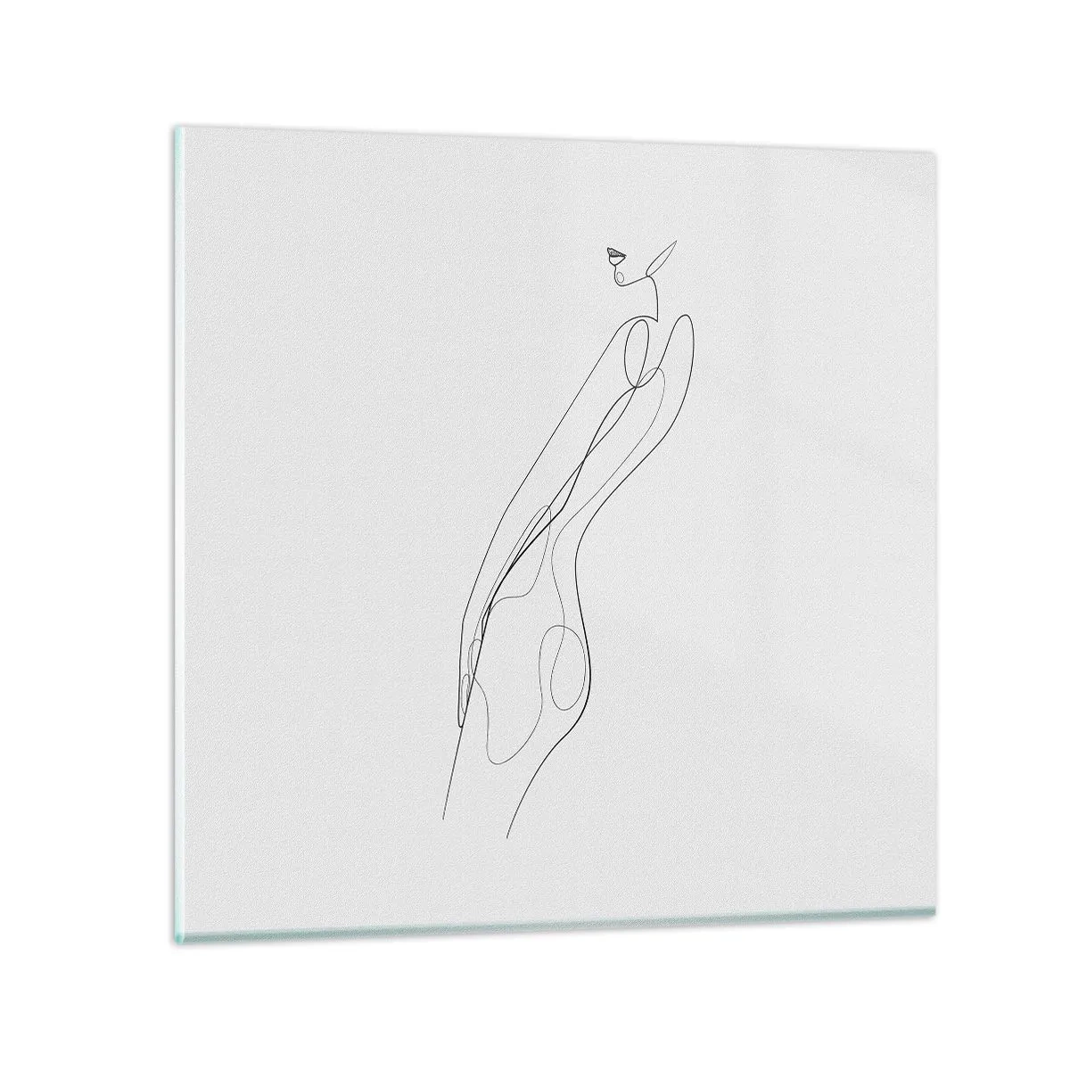 Billede på glas - Næppe et løfte - 40x40 cm