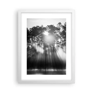 Plakat i hvid ramme - Ustoppelig sol - 30x40 cm