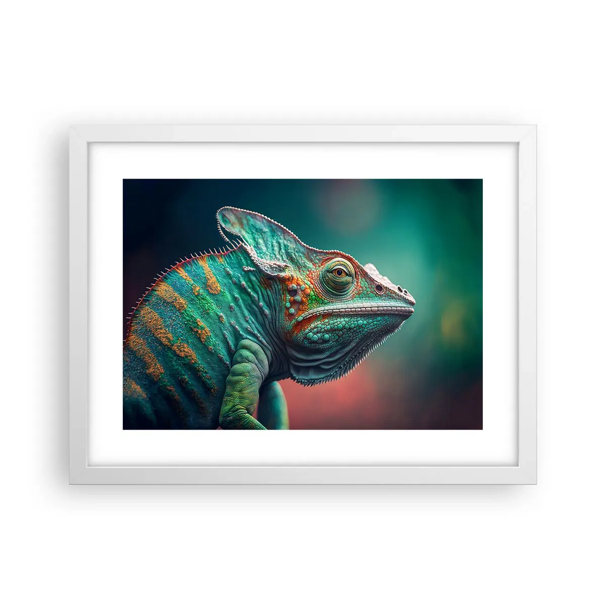 Plakat i hvid ramme - Kan du se mig? Ikke godt... - 40x30 cm