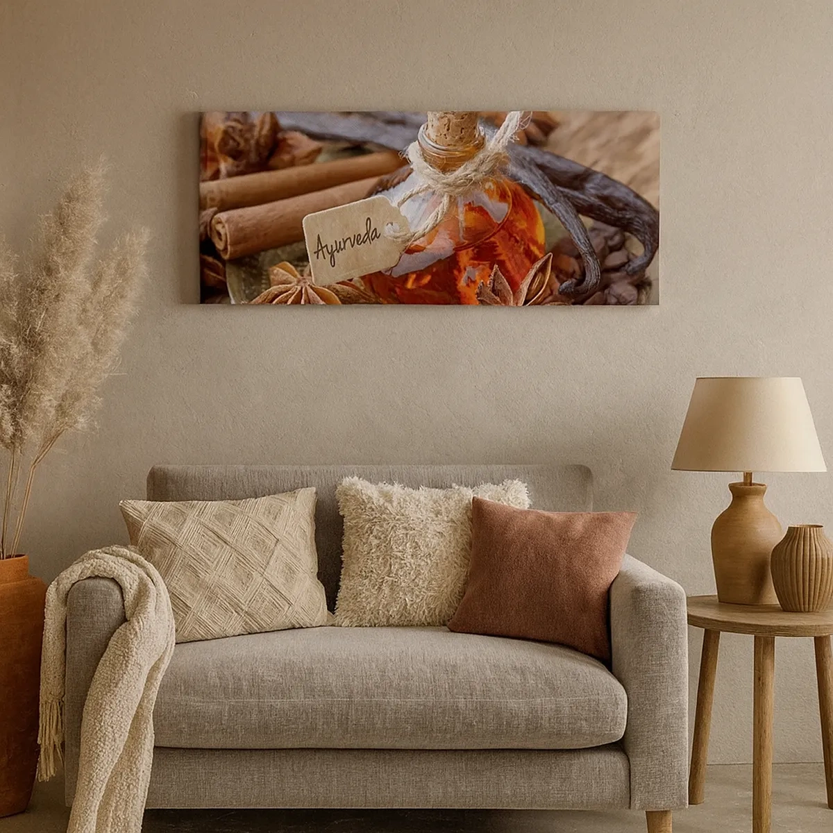 Lærredstryk - Billede på lærred - På vej mod enhed af krop og ånd - 30x30 cm