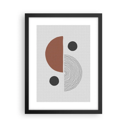 Plakat i sort ramme - Perfektion af hjulet - 30x40 cm