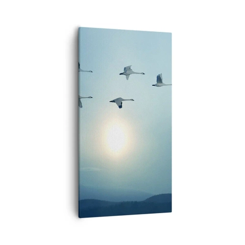 Lærredstryk - Billede på lærred - Farvel til sommeren for et år - 55x100 cm