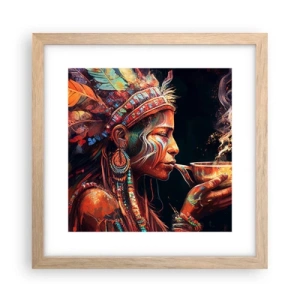 Plakat i ramme af lyst egetræ - Et magisk ritual - 30x30 cm