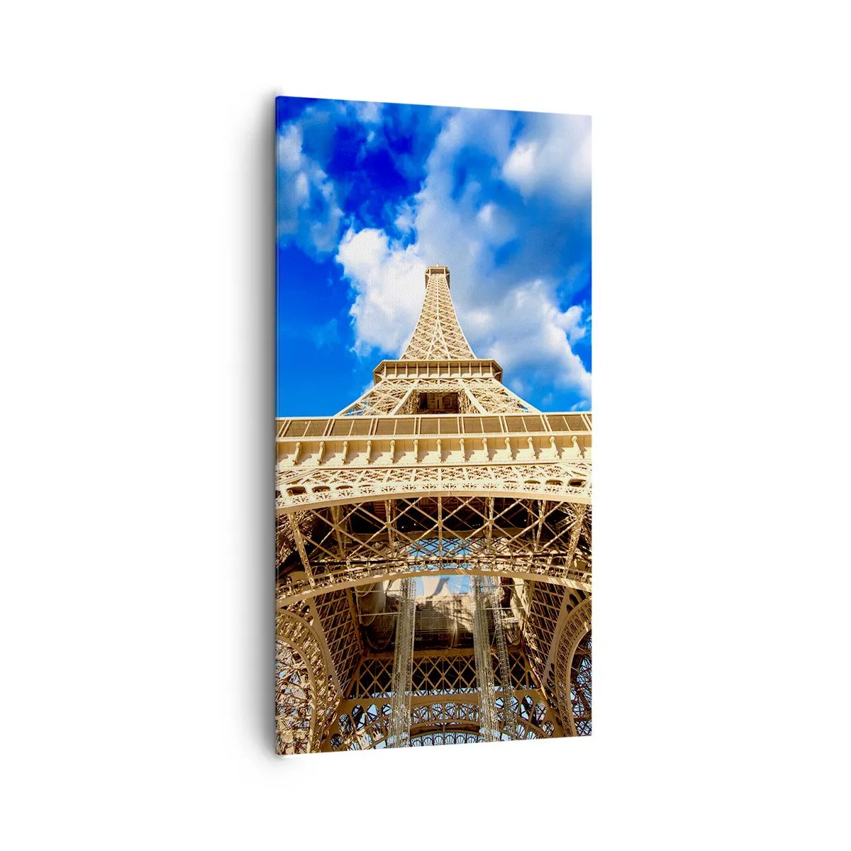 Lærredstryk - Billede på lærred - Række ud efter himlen og skyerne - 65x120 cm