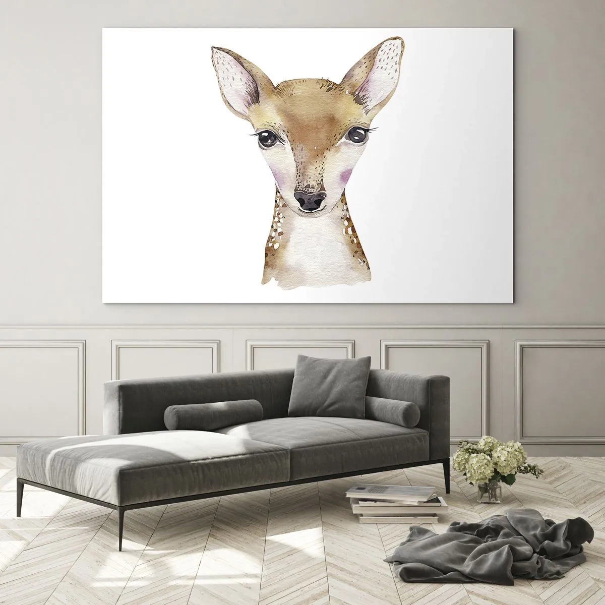 Billede på glas - Uskyldighedens natur - 120x80 cm