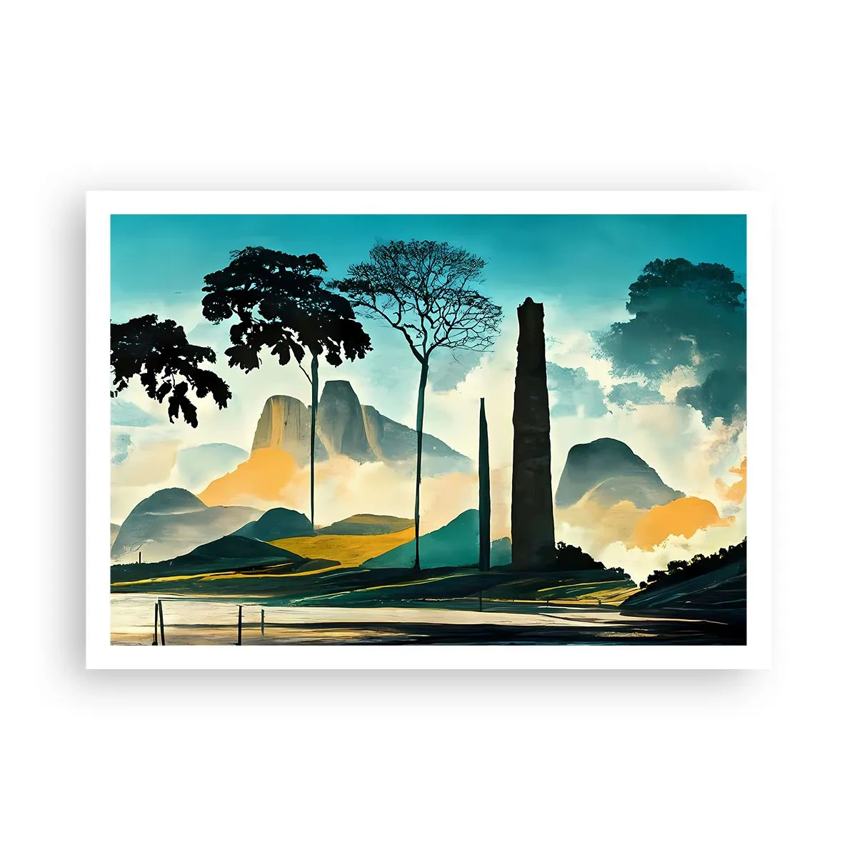 Plakat - Stadig højere og højere - 100x70 cm