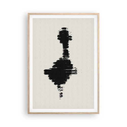 Plakat i ramme af lyst egetræ - Fantasiens vibrationer - 70x100 cm