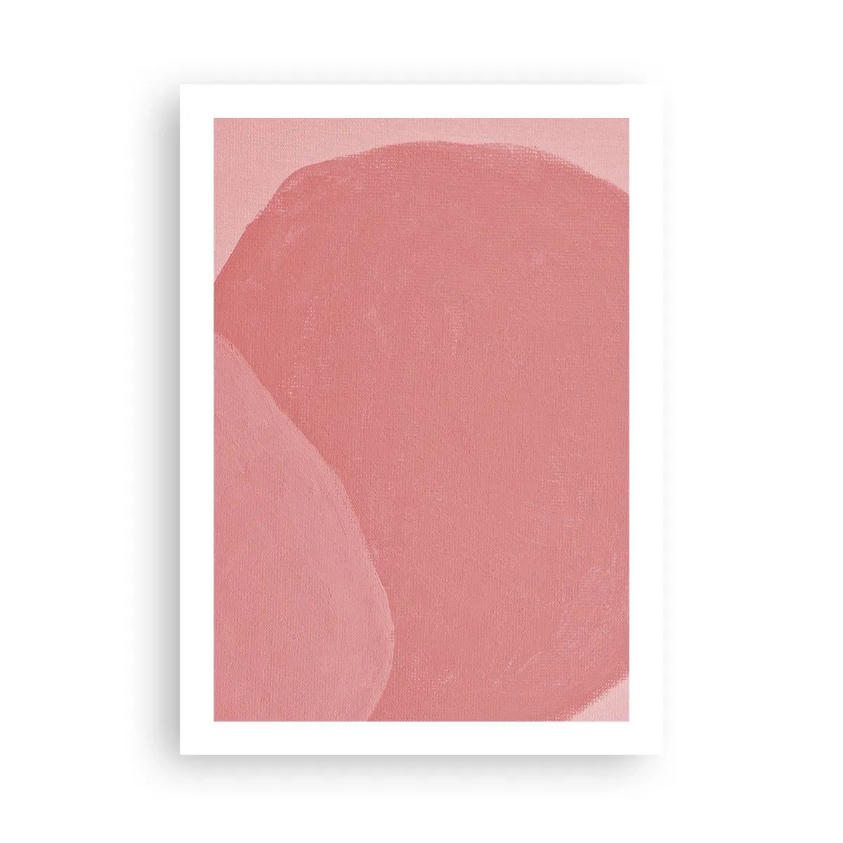 Plakat - Organisk komposition i pink - 50x70 cm