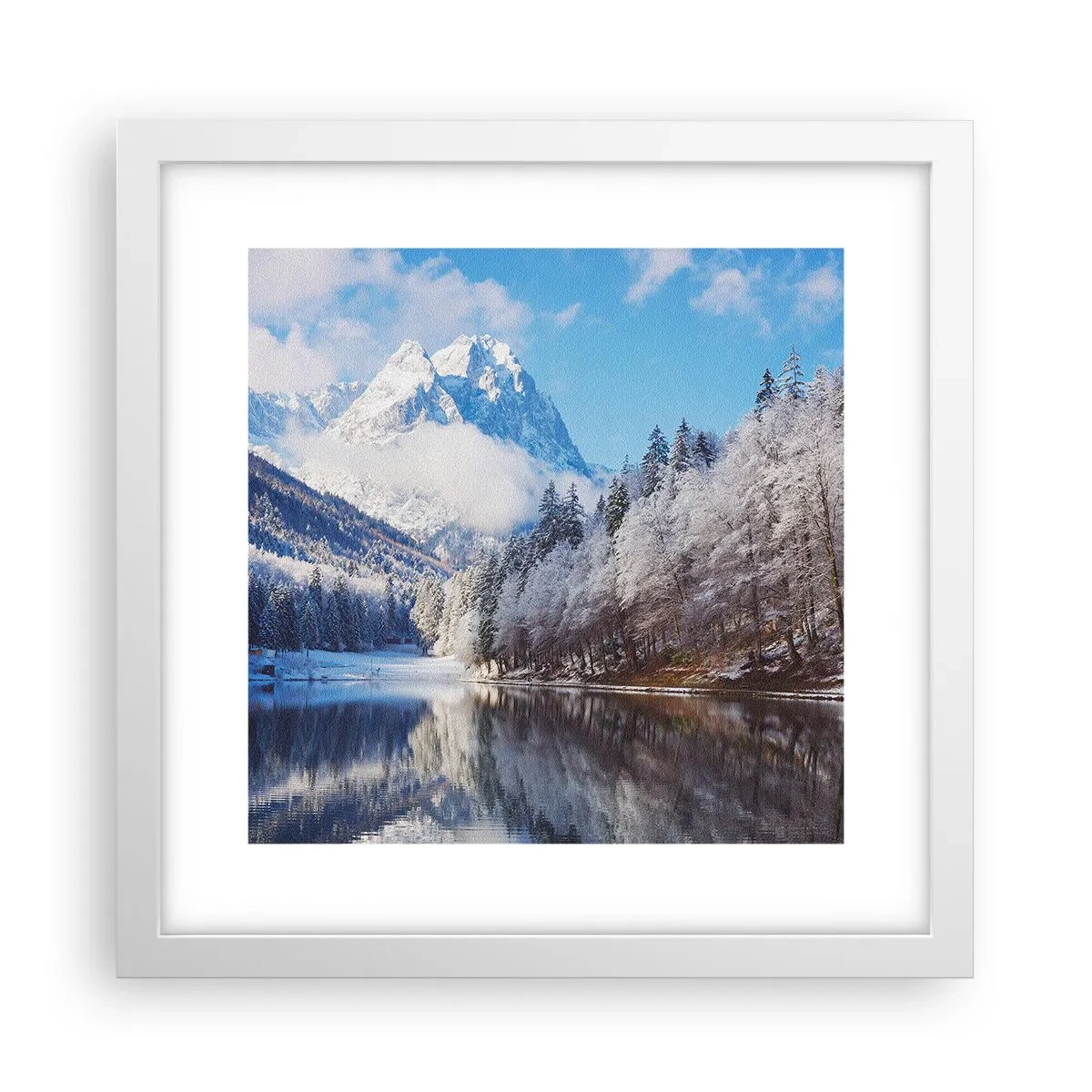 Plakat i hvid ramme - Snevagten - 30x30 cm