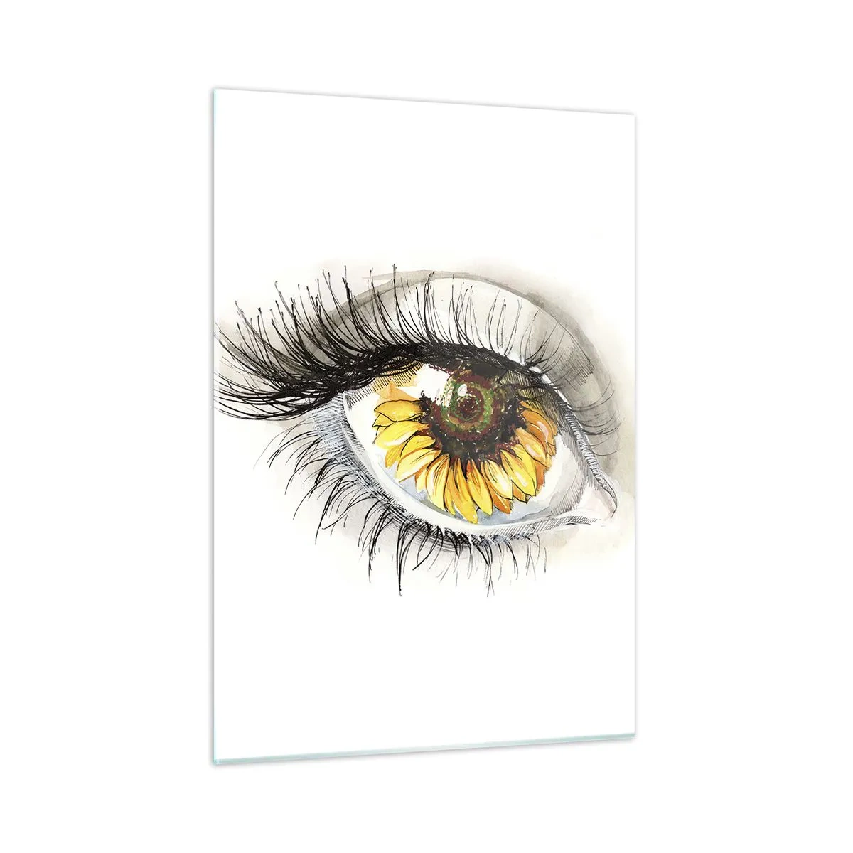 Billede på glas - Et look lige så varmt som sommeren - 50x70 cm