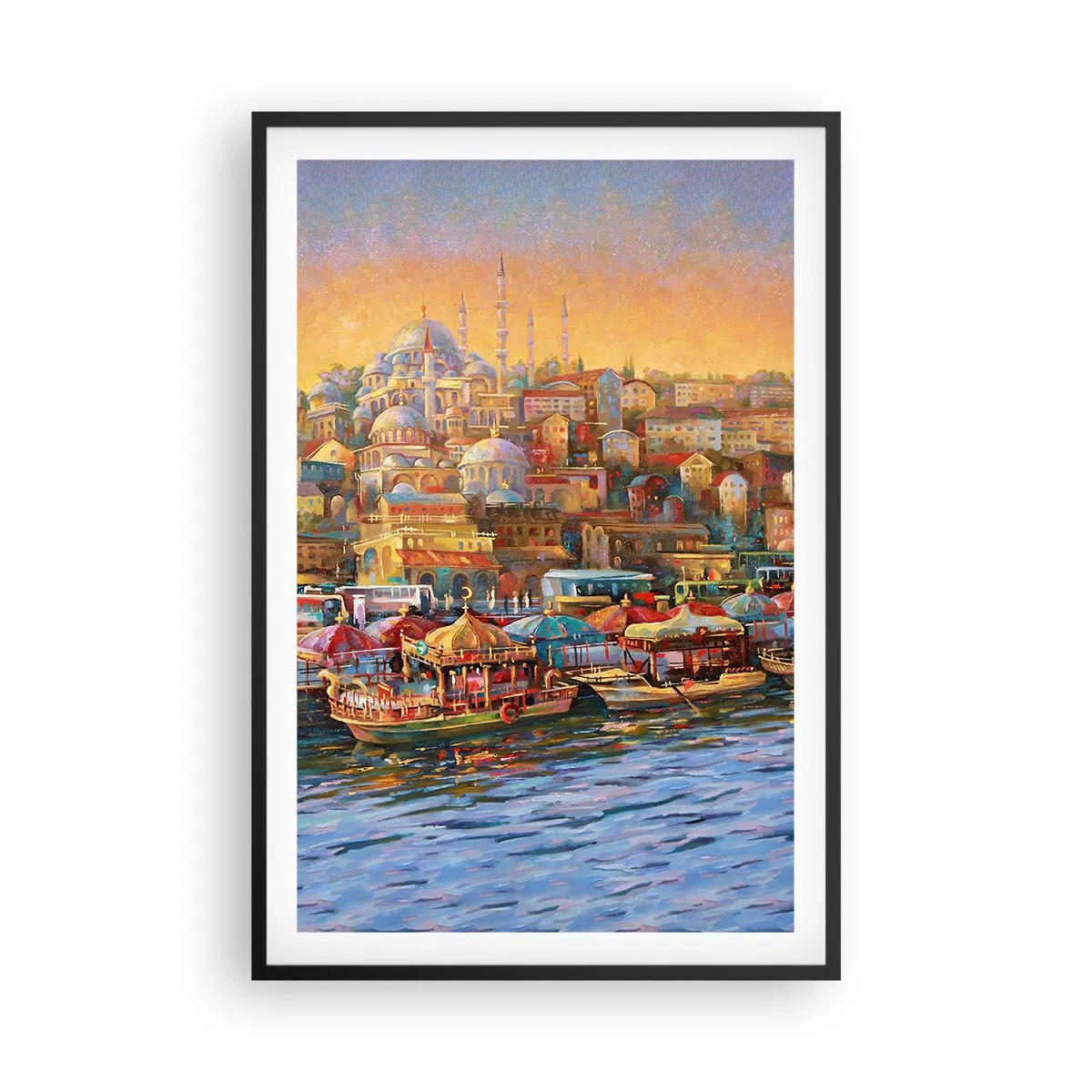 Plakat i sort ramme - En historie fra Istanbul - 61x91 cm