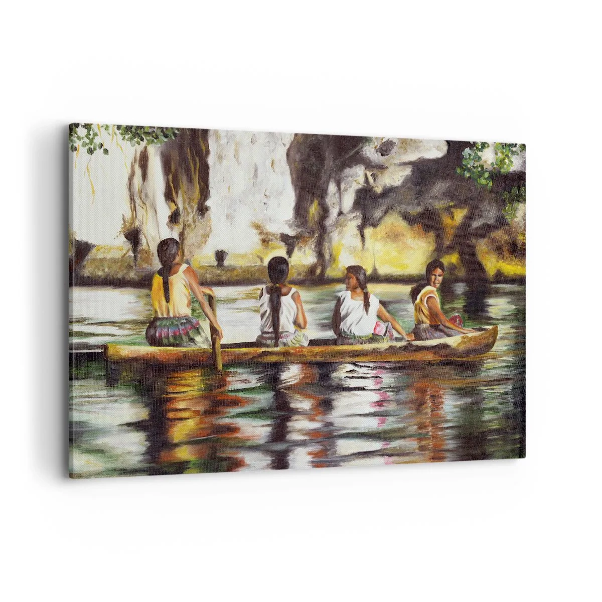 Lærredstryk - Billede på lærred - I et polynesisk paradis - 100x70 cm