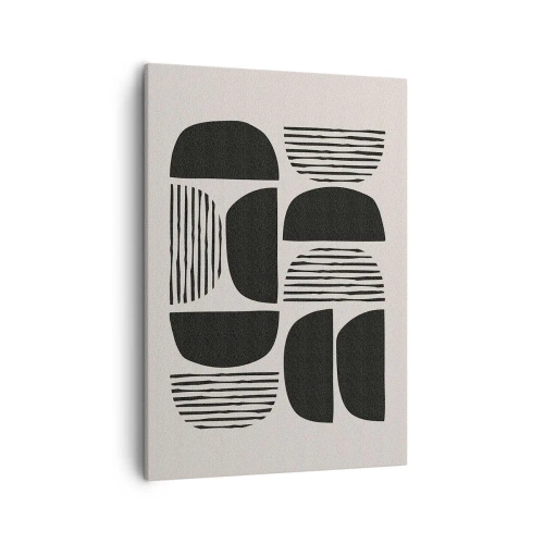 Lærredstryk - Billede på lærred - Halvhjertede arrangementer - 50x70 cm