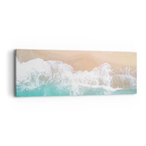 Lærredstryk - Billede på lærred - Kærlig berøring - 90x30 cm